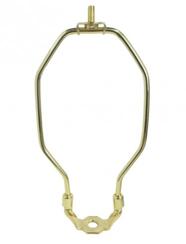 10 1/2"  POLISHED BRASS HARPS