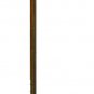 14" ANTIQUE BRASS FIGURINE PIPE- 1 1/2" BOTTOM THREADS, 3" OFF-SET   BG-20A