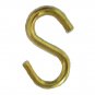 LOT OF 3 S BRASS-PLATED  1 1/4" STEEL HOOKS    TV-781