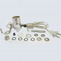 LOT OF 10 SILVER LAMP KITS - TD-397S--- 3WAY SOCKET SILVER CORD
