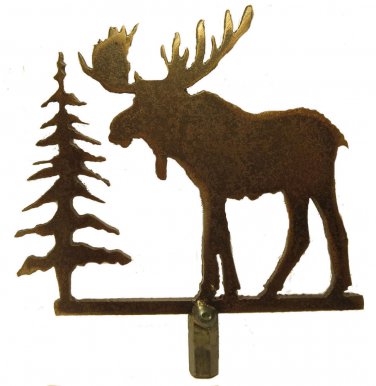 Rustic moose lamp shade finial   RF-2