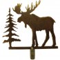 Rustic moose lamp shade finial   RF-2