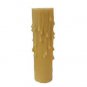 HONEY BEIGE FAUX RESIN  4" CANDELABRA-BASED CANDLE COVERS   TP-17