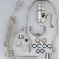 silver lamp kits- off/on pull-chain, 7" harp, neck TD-397PC