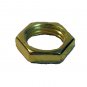 LOT OF 10 BRASS PLATED HEX NUTS       TV-25