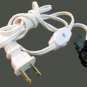 Lot of 10 6' white cord- nite lite socket w/ line switch TR-4852