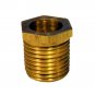 LOT OF 2  BRASS 3/8" NIPPLE W/ HEX NUT     TV-75