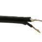LOT OF 2 FEET BLACK ROUND SVT WIRE    TR-903X2W