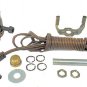 ANTIQUE BRASS-PLATED LAMP KITS: OFF/ON SOCKETS, 8' BROWN CORD  TD-396XAB