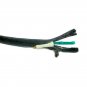 Lot of 2 feet 3-wire black SVT wire  TR-903