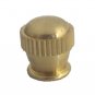 Lot of 100 3/8" burnished & lacquered knurled cap nut  8-32 screw hole TV-577