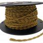 LOT OF 50 GOLD TWISTED RAYON WIRE- 18 GAUGE 2-WIRE VINTAGE-STYLE