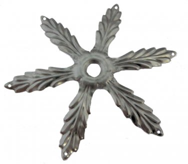 RAW METAL BOBECHE 6-LEAF, 6-HOLE    TH-561