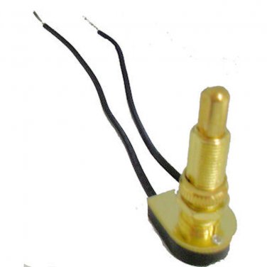 ON/OFF BRASS PUSH SWITCH W/1" NIPPLE   TR-311P