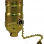 Lot of 10 solid brass off-on pull-chain socket   TR-411