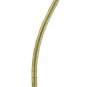 16 1/2" BRASS-PLATED ROPED GOOSENECK FIGURINE PIPE