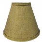 BURLAP 9" LAMP SHADE WITH REGULAR CLIP ON