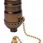 Antique brass-plated pull-chain socket  TR-11B