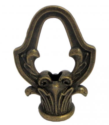 Antique brass fancy loop with wire way  TV-724