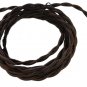8' TWISTED BROWN RAYON CORD WITH PLUG
