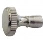 Lamp parts: NICKEL-PLATED TURN KNOB SWITCH  4-36 THREAD  TV-511NP