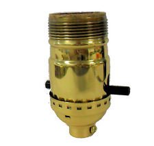 Solid brass push-thru socket w/uno threads    TR-421