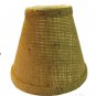 BURLAP 6" LAMP SHADE WITH CANDELABRA CLIP-ON
