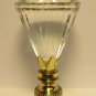 CUT CRYSTAL DIAMOND-SHAPED LAMP SHADE FINIAL