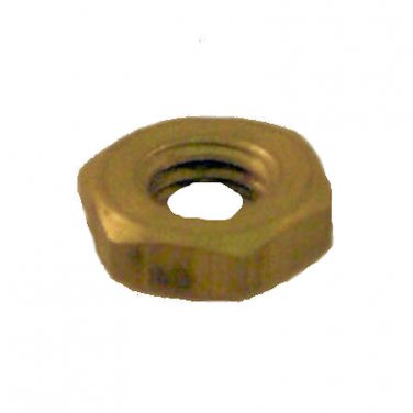 LOT OF 2 SOLID BRASS HEX NUTS  (FINIAL THREAD)      TV-30