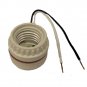 LOT OF 20 2-PIECE MED-BASE SOCKET  W/6" WIRE LEADS   TR-84