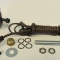 LOT OF 10 ANTIQUE BR-PLATED LAMP KITS: OFF/ON SOCKETS, 8' BROWN CORD  TD-396XAB