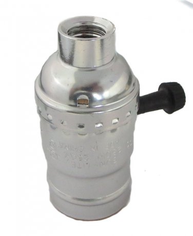 OFF/ON NICKEL-PLATED SOCKET W/LARGE HOLE 1/4 IPS  TR-28X NICKEL