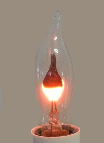 PETITE CANDELABRA-BASED FLICKER 3 WATT LIGHT BULBS   TM-987