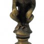 ANTIQUE BRASS MONKEY LAMP SHADE FINIAL