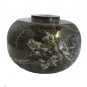 3 1/8" DARK GREEN (MULTICOLORED) OVAL MARBLE