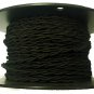 LOT OF 50 FEET BLACK TWISTED RAYON WIRE-FREE SHIPPING