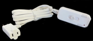 WHITE SLIDE DIMMER SWITCH WITH PLUG   B-1