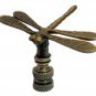 antique brass dragonfly lamp shade finial