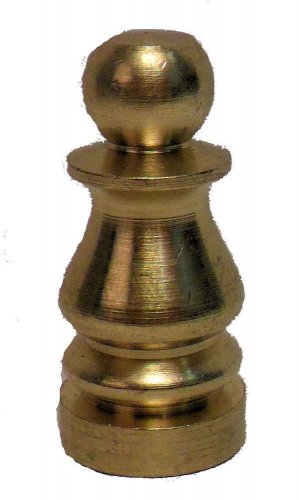 1" BURNISHED AND LACQUERED BRASS LAMP SHADE FINIAL TV-276