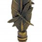 ANTIQUE BRASS DOUBLE DRAGONFLY LAMP SHADE FINIAL