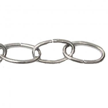 8 GAUGE CHROME CHAIN- BY THE YARD     TK-13