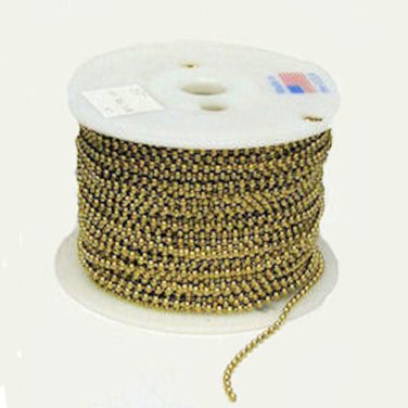 250' Roll miniature br beaded chain  (TR-712)