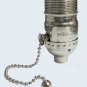POLISHED NICKEL (SOLID BRASS)  OFF/ON UNO-THREADED PULL-CHAIN SOCKET  TR-425PC