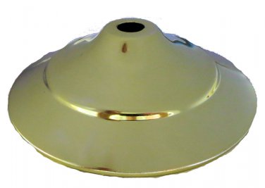 4 1/4" (INSIDE DIAMETER) BRASS-PLATED VASE CAP