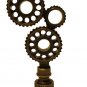 ANTIQUE METAL GEARS LAMP SHADE FINIAL