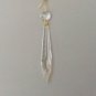 LOT 50 U-DROP CLEAR PRISMS- BRASS PINS  TZ-10
