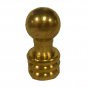 BURNISHED AND LAQUERED BRASS BALL KNOB LAMP SHADE FINIAL   TV-284