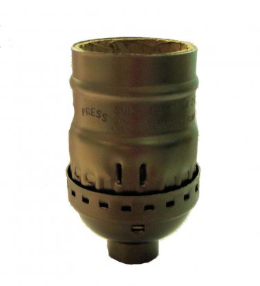 ANTIQUE BRASS-PLATED KEYLESS SOCKET  TR-430