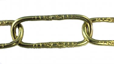 11 GAUGE BRASS-PLATED EMBOSSED CHAIN   TK-73