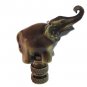 ANTIQUE BRASS ELEPHANT LAMP SHADE FINIAL